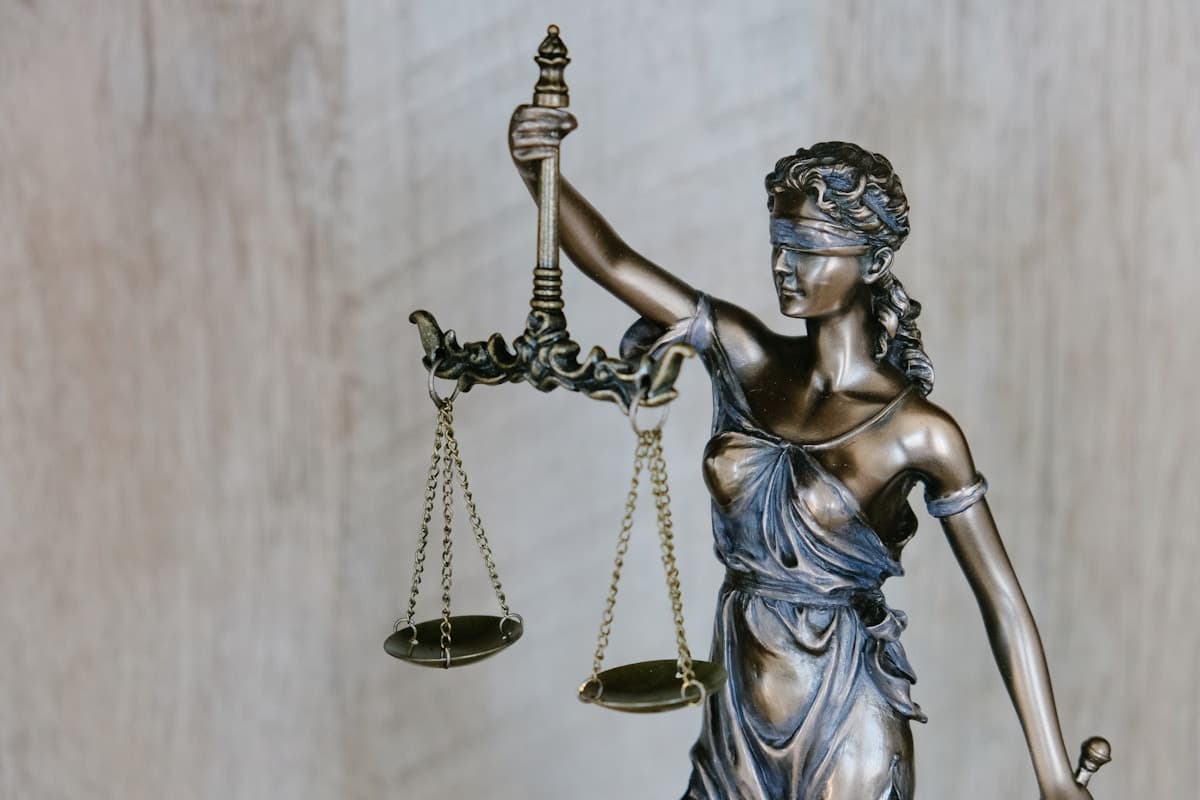 Personne consultant un dossier juridique ouvert
